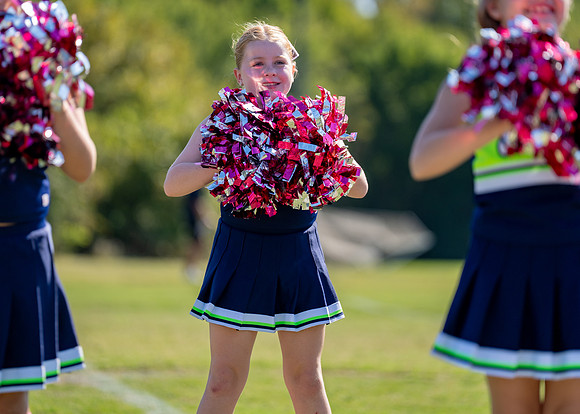 9U Seahawks Cheer Game Day!-200