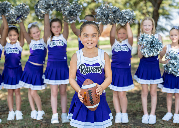 8U Ravens Cheer