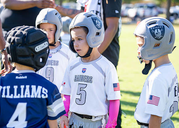 6U Raiders Football Game-7