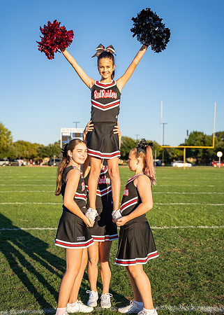 11-12U Red Raiders Cheer Sideline-16