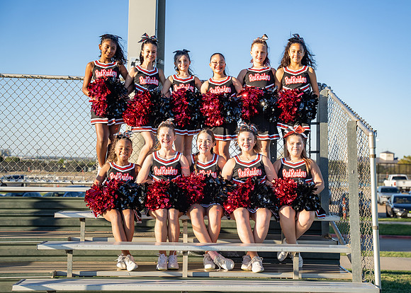 11-12U Red Raiders Cheer Sideline-3