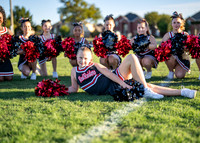 11-12U Red Raiders Cheer Sideline-6