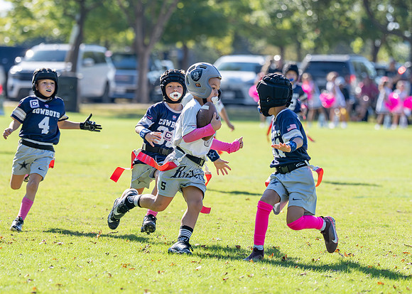 6U Raiders Football Game-30