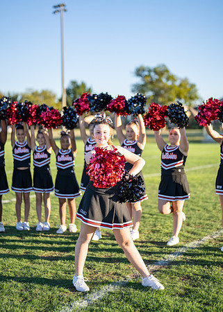 11-12U Red Raiders Cheer Sideline-9