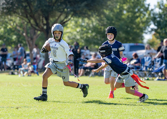 6U Raiders Football Game-42