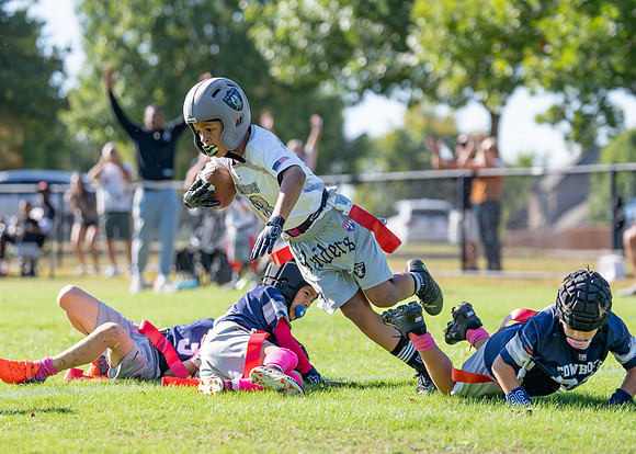 6U Raiders Football Game-45