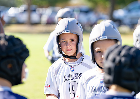 6U Raiders Football Game-6